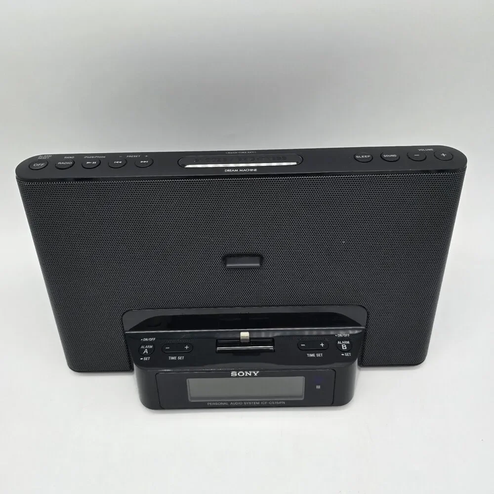 Sony Personal Audio System ICF-CS15iPN TESTED NO REMOTE